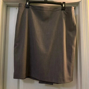 Loft Ann Taylor Gray Knee Length Skirt